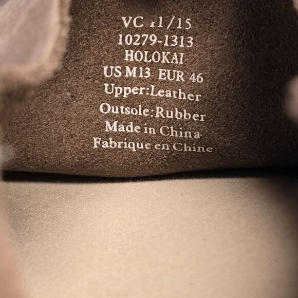 Olukai Men's Size 13 Brown Leather Casual Loafers - Picture 8 of 9